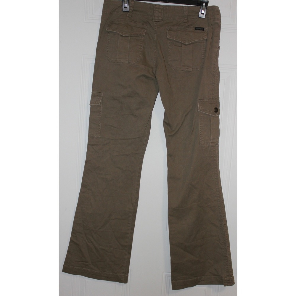Sanctuary Clothing Cargo Flare Pants Olive Taupe SZ 30 Utility Y2K Gorpcore Chic - Picture 7 of 8